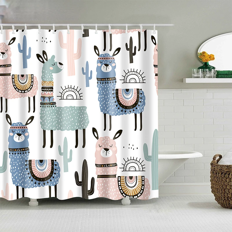 Pattern Bath curtain Waterproof Shower Curtains Polyester Cartoon Bath Screen Printed Curtain for Bathroom Home Decor
Pattern Bath curtain Waterproof Shower Curtains Polyester Cartoon Bath Screen Printed Curtain for Bathroom Home Decor