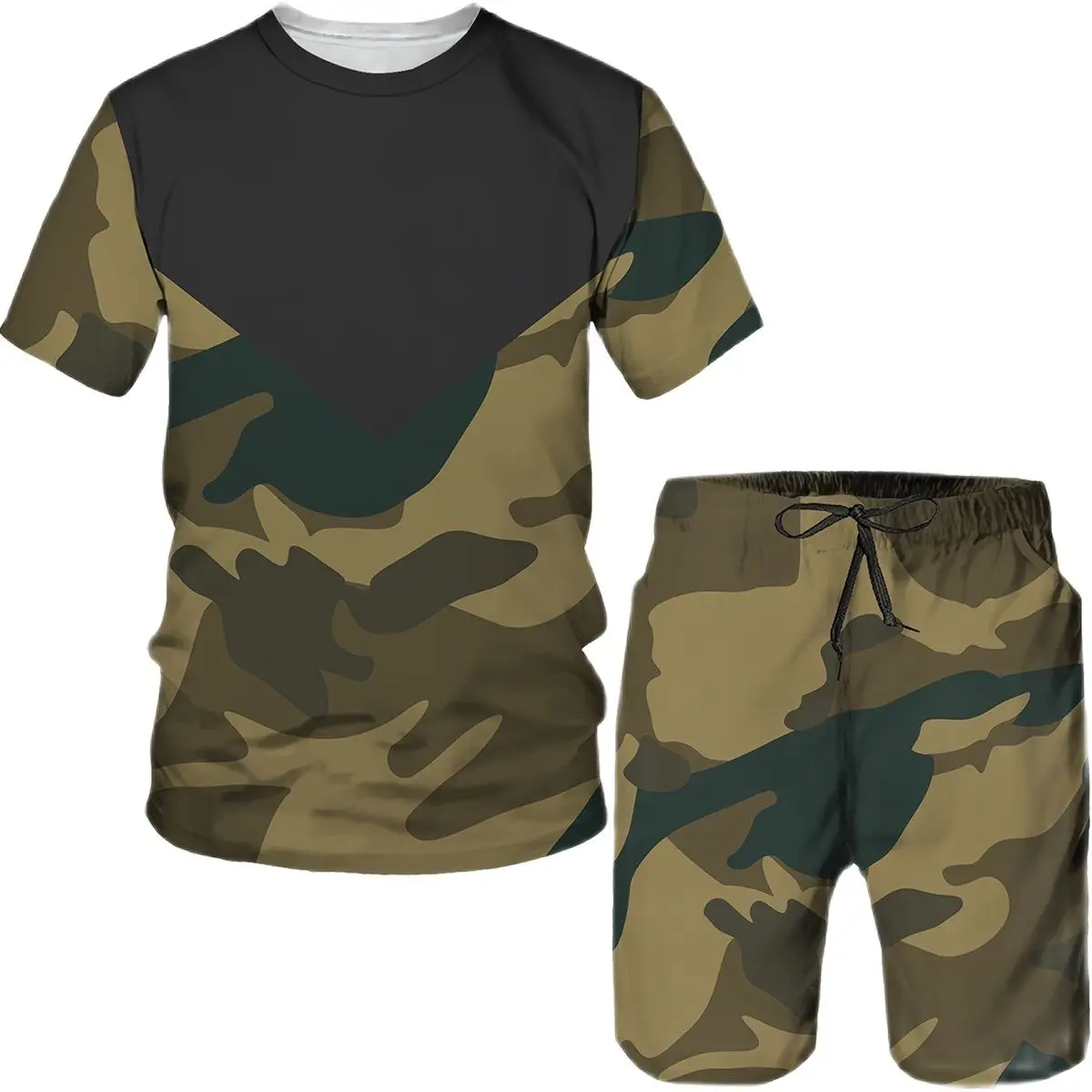 Summer Camouflage Print Sportswear tracksuit Oversized T Shirt Shorts Men Shorts outfits Sets Jogging Suits With Shorts Man Sets
Summer Camouflage Print Sportswear tracksuit Oversized T Shirt Shorts Men Shorts outfits Sets Jogging Suits With Shorts Man Sets