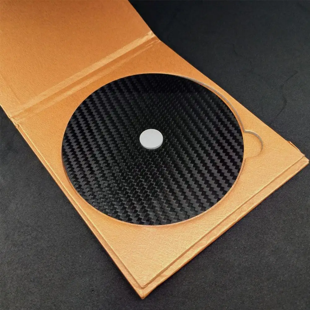 

Carbon Fiber Cd Dvd Tape Disc Mat Base Tuning Pad Hifi Shock Machine Vibration Anti-shock Audio Absorber Turntable Q7i8