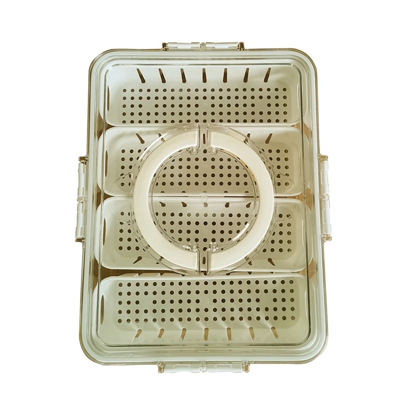 White Storage Box Plastic Freezing-Refrigerated Portable Vegetable Fruit Container For Kitchen 
White Storage Box Plastic Freezing-Refrigerated Portable Vegetable Fruit Container For Kitchen