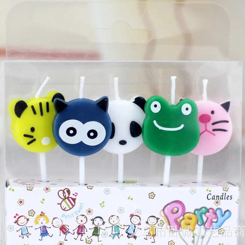 5 pcs Cartoon Animals Birthday Candles for Kids Cake Decor Colorful Star Smokeless Candles for Birthday Party
5 pcs Cartoon Animals Birthday Candles for Kids Cake Decor Colorful Star Smokeless Candles for Birthday Party