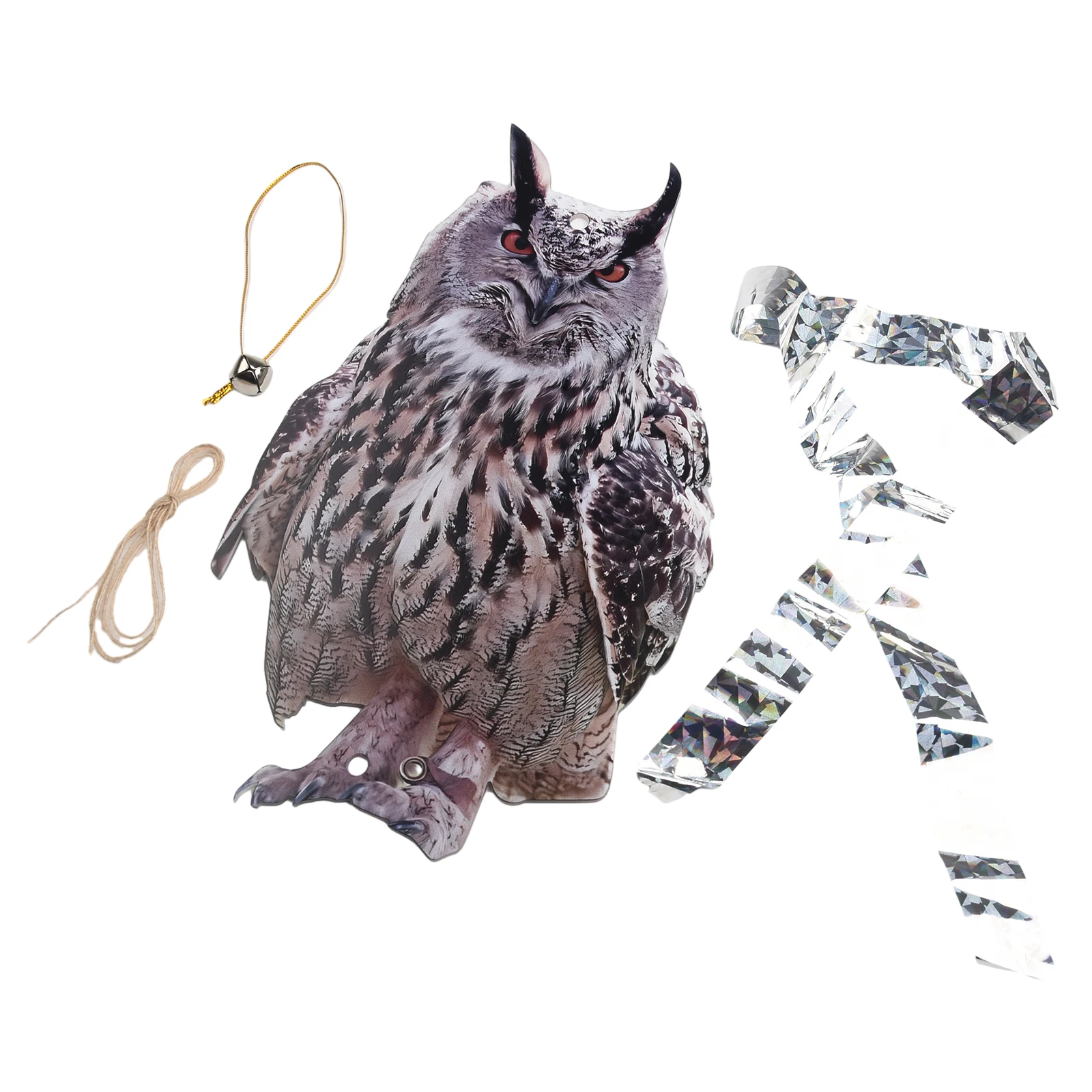 Fake Horned Owl Bird Scarecrow Decoy Bird Scare Reflective Hangings Decoration Fake Owl Decoy To Scare Birds Away From Gardens
Fake Horned Owl Bird Scarecrow Decoy Bird Scare Reflective Hangings Decoration Fake Owl Decoy To Scare Birds Away From Gardens