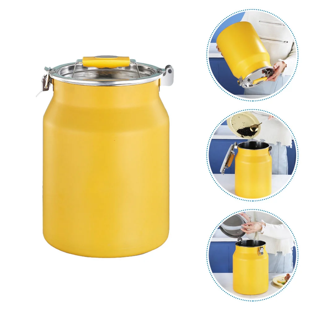 Home Food Storage Bucket Multi-function Container Stainless Steel Flour Storage Bucket
Home Food Storage Bucket Multi-function Container Stainless Steel Flour Storage Bucket