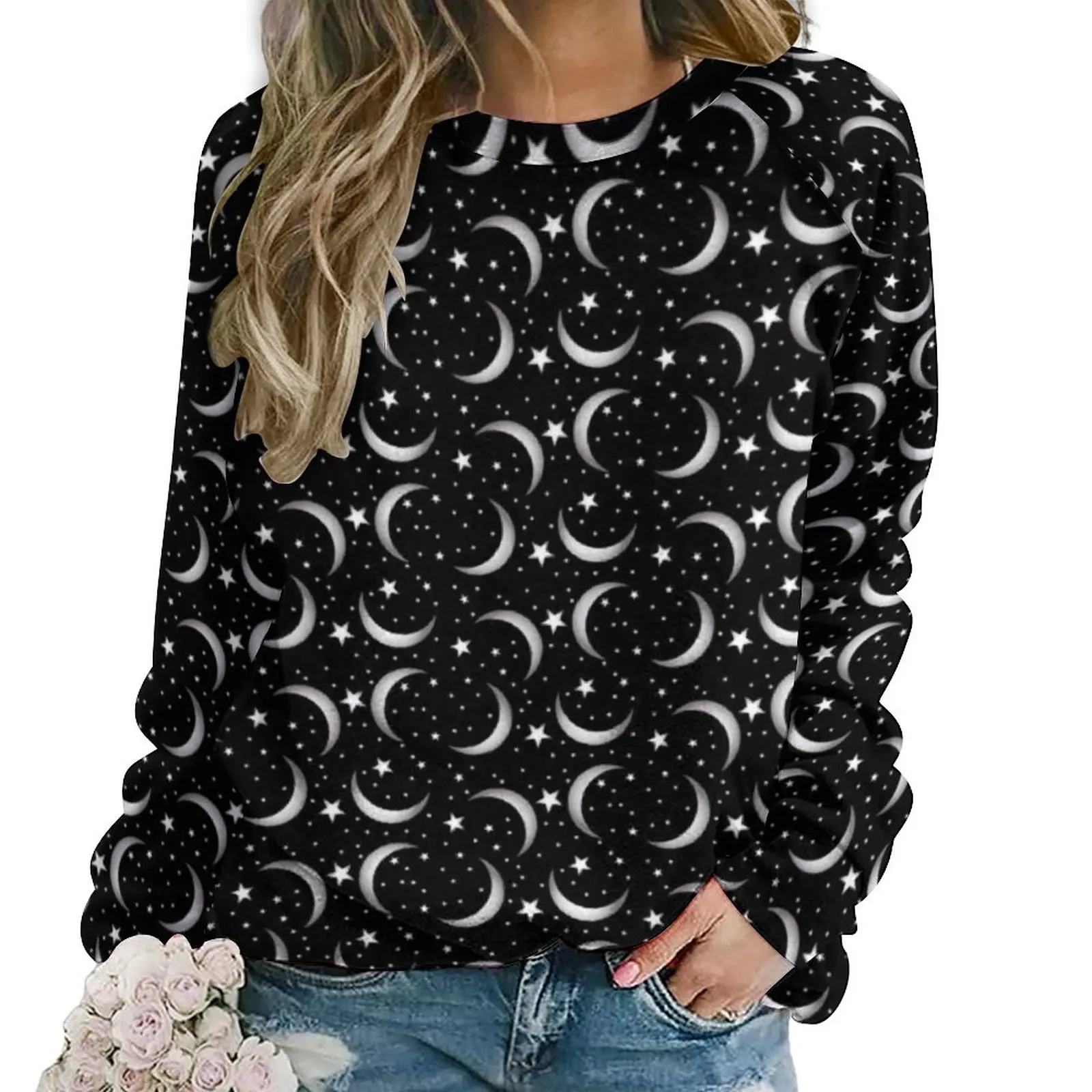 Moon And Stars Hoodies Lady Magical Celestial Streetwear Casual Hoodie Autumn Long Sleeve Modern Graphic Tops Large Size
Moon And Stars Hoodies Lady Magical Celestial Streetwear Casual Hoodie Autumn Long Sleeve Modern Graphic Tops Large Size