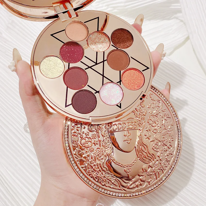 New Goddess of Luck Ten Color Eyeshadow Palette Glitter Pearlescent Beginner Eyeshadow Palette Eyeshadow Beauty Makeup Palette
New Goddess of Luck Ten Color Eyeshadow Palette Glitter Pearlescent Beginner Eyeshadow Palette Eyeshadow Beauty Makeup Palette