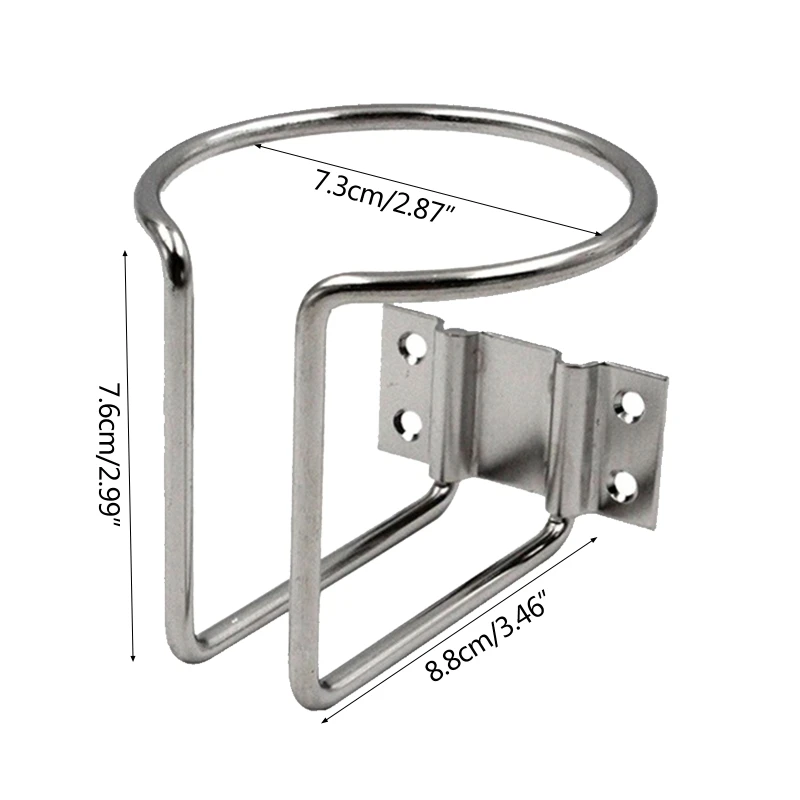 2 Pieces Marine Ring Cup Drink Holder Stainless Steel Beverage Bottle Stand Yacht RV Water Cup Shelf Durable 85WC
2 Pieces Marine Ring Cup Drink Holder Stainless Steel Beverage Bottle Stand Yacht RV Water Cup Shelf Durable 85WC