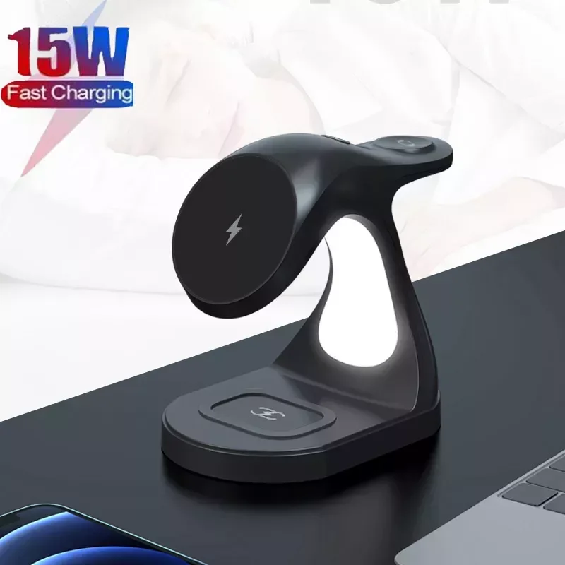 3 In 1 for Magsafe Wireless Chargers 12promax 13pro 12 13 Watch Charging Night Light
3 In 1 for Magsafe Wireless Chargers 12promax 13pro 12 13 Watch Charging Night Light