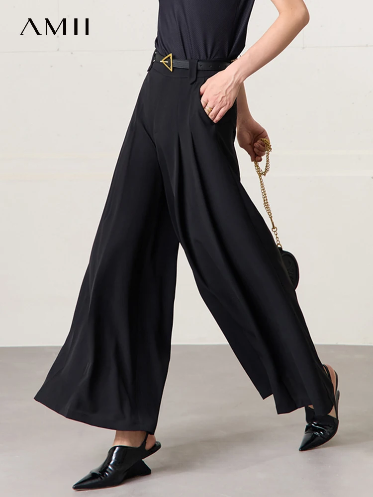 AMII Minimalism 2023 Summer New Pleated Women Pants Wide Leg Solid Black Loose Casual Versatile Female Long Pantalones 72352012
AMII Minimalism 2023 Summer New Pleated Women Pants Wide Leg Solid Black Loose Casual Versatile Female Long Pantalones 72352012