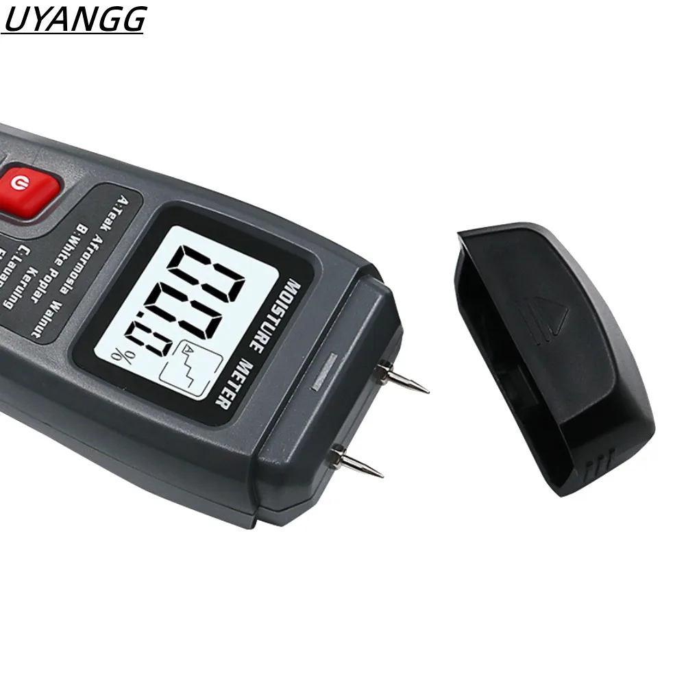 UYANGG EMT01 0-99.9% Two Pins Digital Wood Moisture Meter Wood Humidity Tester Hygrometer Timber Damp Detector Large LCD Display
UYANGG EMT01 0-99.9% Two Pins Digital Wood Moisture Meter Wood Humidity Tester Hygrometer Timber Damp Detector Large LCD Display