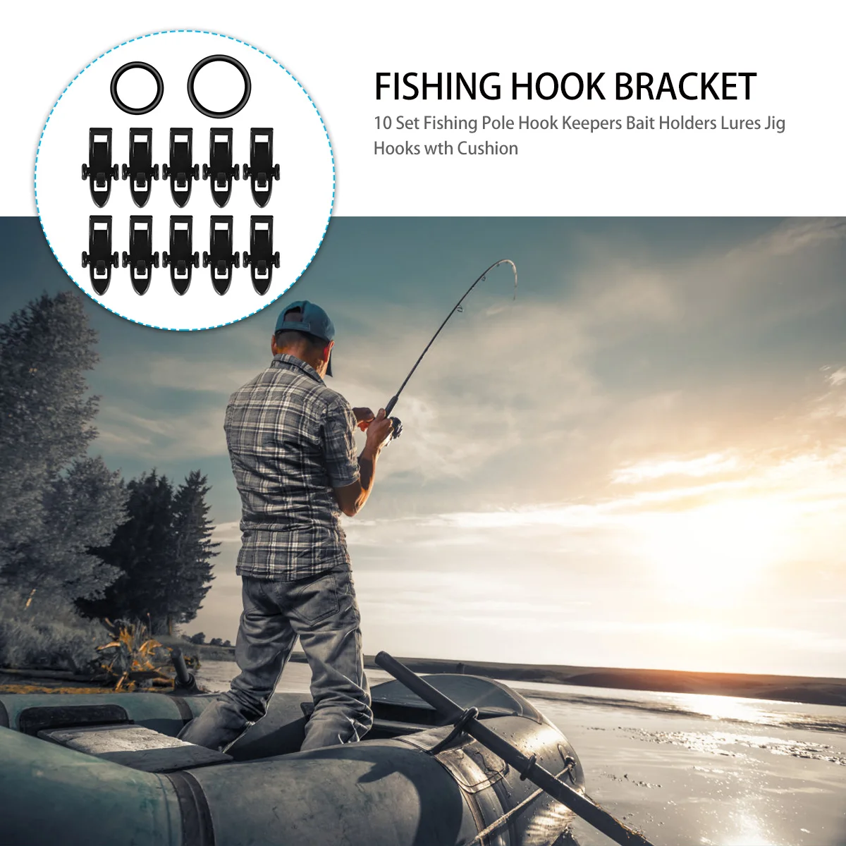 10 Sets Fish Rod Holder Plastic Keeper Fishing Lure Holders Abs Pole Hooks
10 Sets Fish Rod Holder Plastic Keeper Fishing Lure Holders Abs Pole Hooks