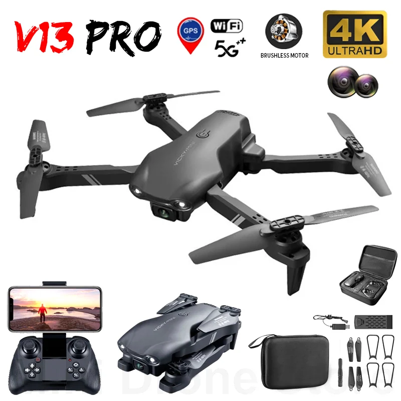 V13 Mini Drone with Camera 4K HD Professinal WIFI FPV Drones 1080P Wide Angle Foldable RC Helicopter Dron Kids Toys Gift
V13 Mini Drone with Camera 4K HD Professinal WIFI FPV Drones 1080P Wide Angle Foldable RC Helicopter Dron Kids Toys Gift