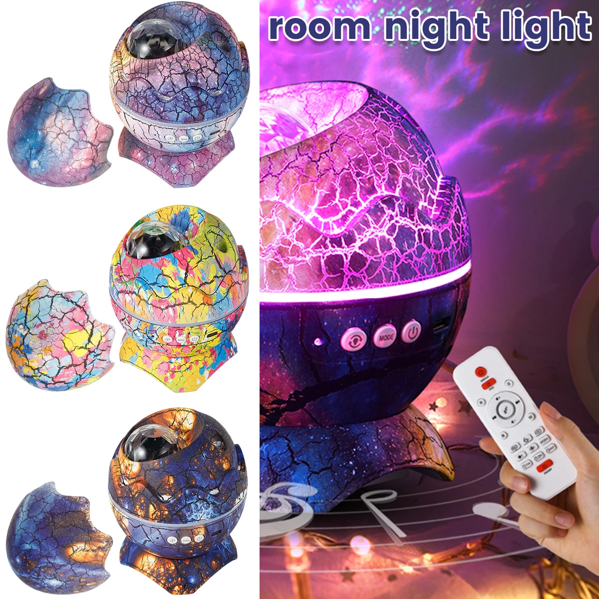 LED Star Galaxy Projector Bluetooth Dinosaur Eggs Starry Sky Night Light Built-in For Home Bedroom Decoration Valentine's day
LED Star Galaxy Projector Bluetooth Dinosaur Eggs Starry Sky Night Light Built-in For Home Bedroom Decoration Valentine's day