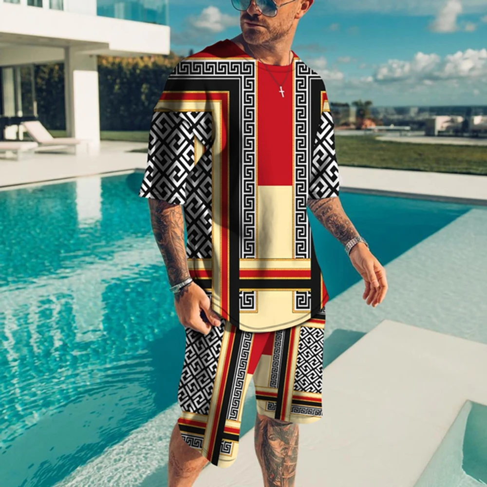 Fashion Graffiti Suit Summer Harajuku Clothing Casual O Collar Short-Sleeved T-Shirt Outdoor Sports Trend Top Shorts 2-Piece Set
Fashion Graffiti Suit Summer Harajuku Clothing Casual O Collar Short-Sleeved T-Shirt Outdoor Sports Trend Top Shorts 2-Piece Set