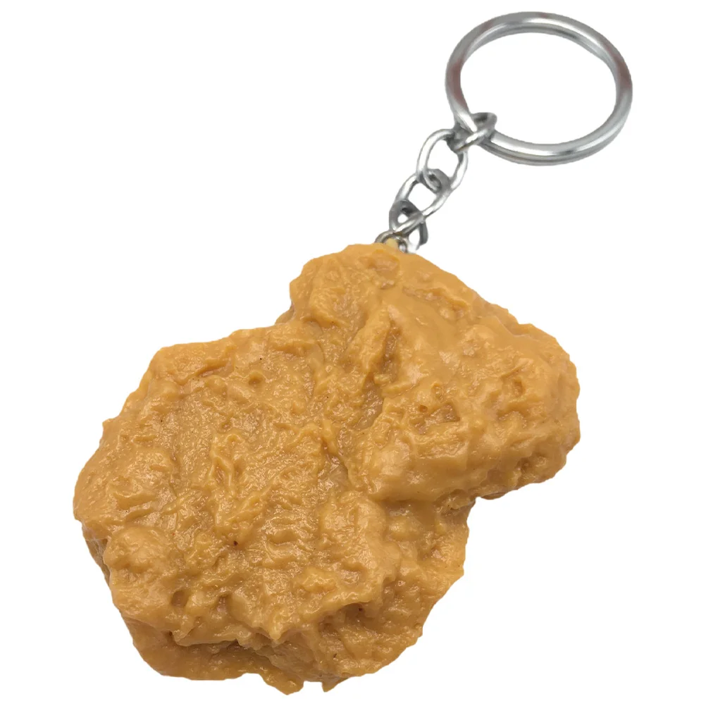 Chicken Keychain Car Fob Hanging Keycahin Ornament Metal Simulated Food Fake Fried Plastic Pendant Student Bag
Chicken Keychain Car Fob Hanging Keycahin Ornament Metal Simulated Food Fake Fried Plastic Pendant Student Bag