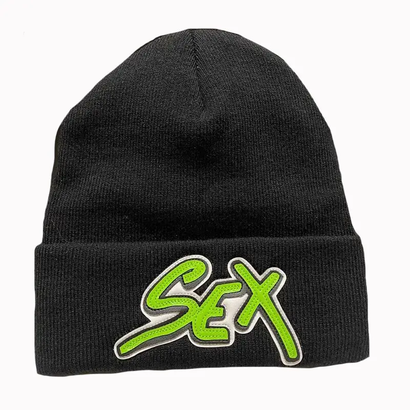 Trendy American knitted hats men's embroidered leather cold hats women's street style casual all-match fashion hats 
Trendy American knitted hats men's embroidered leather cold hats women's street style casual all-match fashion hats