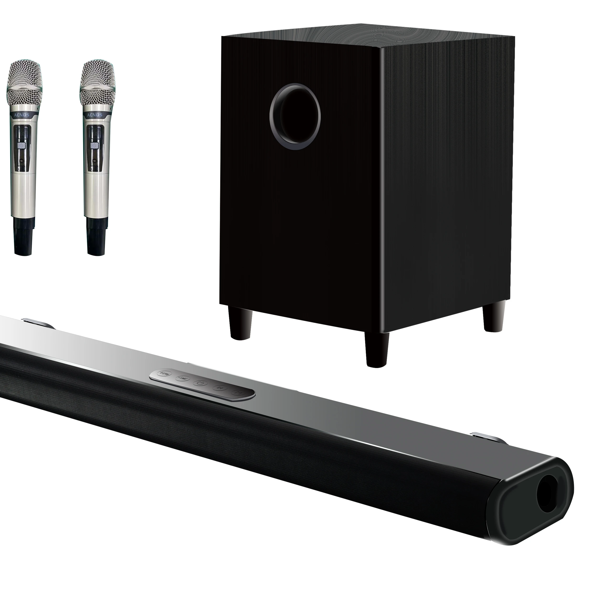2.1 channels wireless soundbar with subwoofer bt TV sound bar speakers with microphone
2.1 channels wireless soundbar with subwoofer bt TV sound bar speakers with microphone