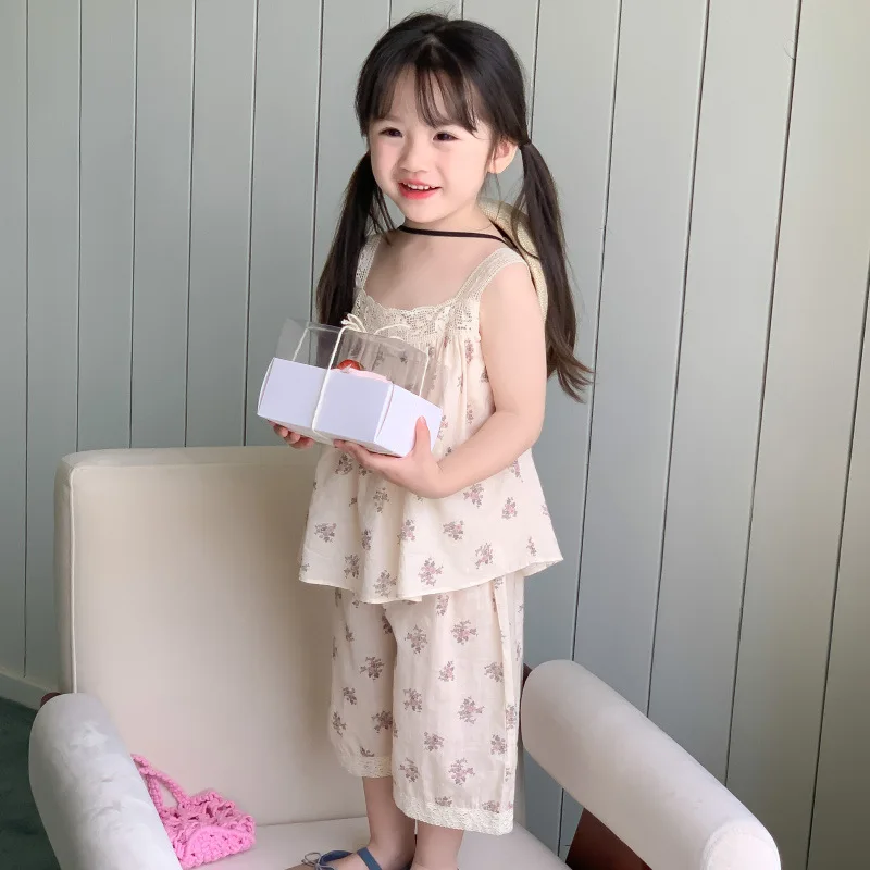 Summer Girls Clothing Sets Fashion Sleeveless Floral Sling Tops+Pants Two Piece Toddler Kids Baby Girl Clothes Outfits Suits
Summer Girls Clothing Sets Fashion Sleeveless Floral Sling Tops+Pants Two Piece Toddler Kids Baby Girl Clothes Outfits Suits
