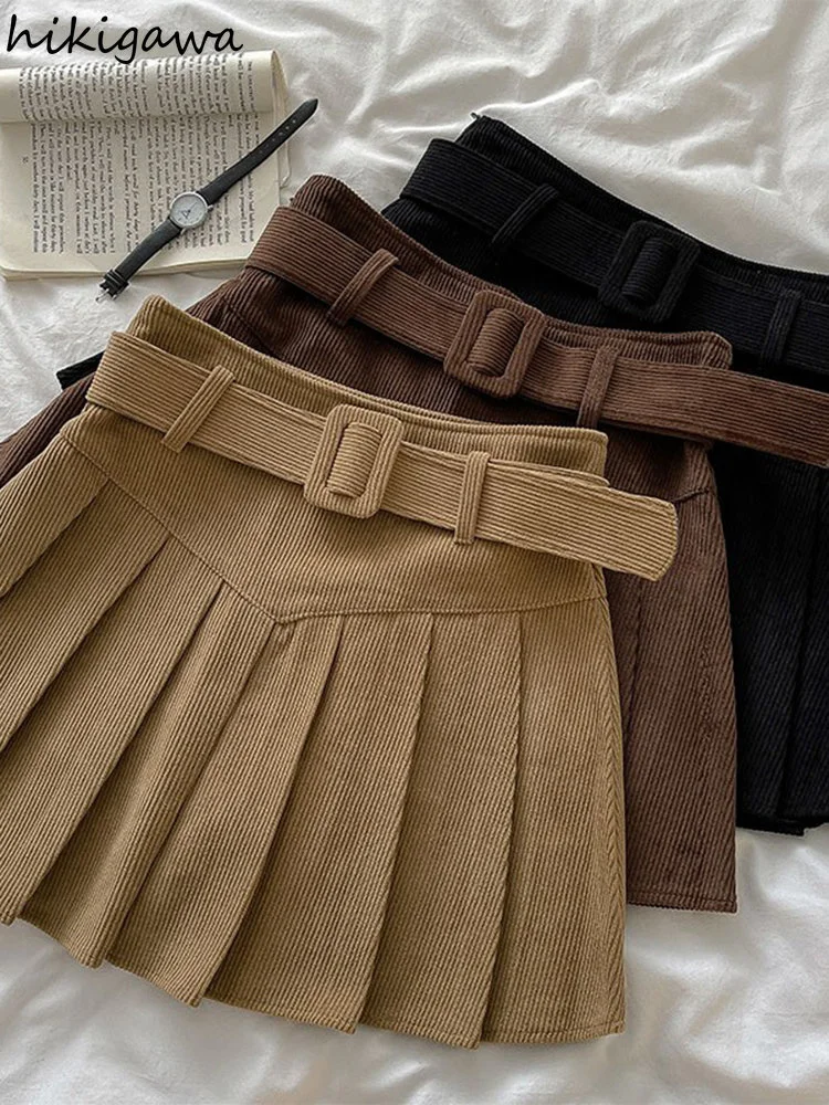 Corduroy Vintage Pleated Skirt Women High Waist Tunic Jupe Fashion Bodycon Mini Skirts 2023 Faldas Mujer De Moda Y2k Clothes
Corduroy Vintage Pleated Skirt Women High Waist Tunic Jupe Fashion Bodycon Mini Skirts 2023 Faldas Mujer De Moda Y2k Clothes