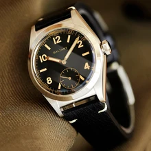 Vintage Watch Men Baltany Military Watches 36mm Bubbleback Quartz Wristwatches Homage Top Luxury Brand Retro Luminous Clocks New