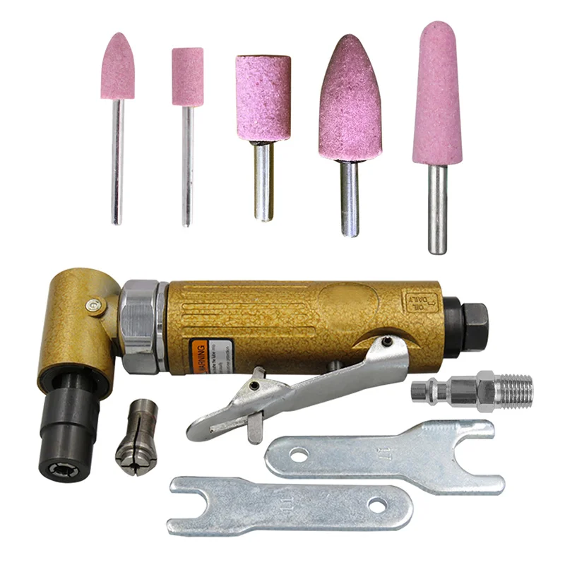 1/4 Air Angle Die Grinder 90 Degree Wind Grinder Mini Pneumatic Grinding Polisher Mill Engraving Machine With Sanding Discs
1/4 Air Angle Die Grinder 90 Degree Wind Grinder Mini Pneumatic Grinding Polisher Mill Engraving Machine With Sanding Discs