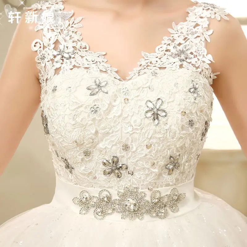 XXN-5432#Bridal Wedding Dress Embroidered Lace on Net Lace Up diamond V-neck Ball Gown Custom Plus Size Cheap Wholesale Party
XXN-5432#Bridal Wedding Dress Embroidered Lace on Net Lace Up diamond V-neck Ball Gown Custom Plus Size Cheap Wholesale Party