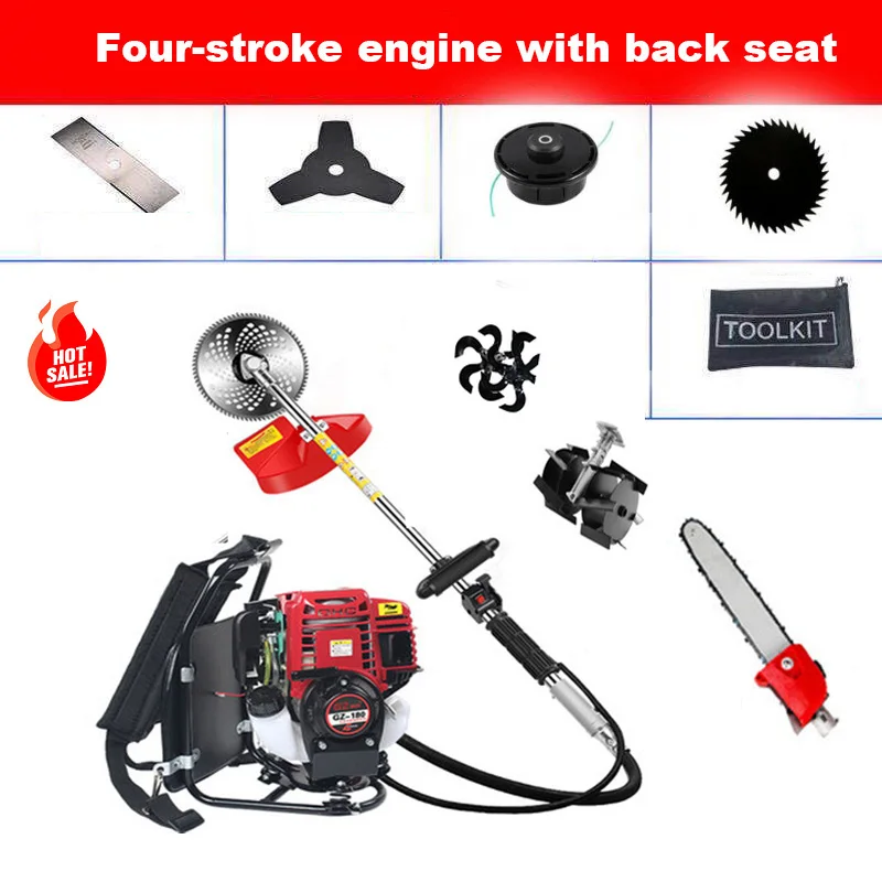 9 in1 New High Quality Backpack Brush Cutter Grass Cutter With4 stroke 35cc Petrol Engine Tree Cutter Mini Tiller
9 in1 New High Quality Backpack Brush Cutter Grass Cutter With4 stroke 35cc Petrol Engine Tree Cutter Mini Tiller