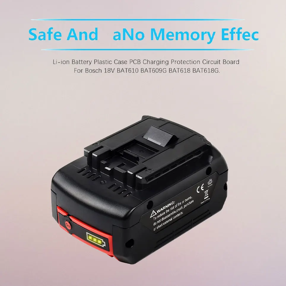 Bosch 18V Battery Lithium ion Compatible with BAT609 BAT622 BAT620 BAT609G BAT618 BAT618G BAT619 BAT619G BAT610G
Bosch 18V Battery Lithium ion Compatible with BAT609 BAT622 BAT620 BAT609G BAT618 BAT618G BAT619 BAT619G BAT610G
