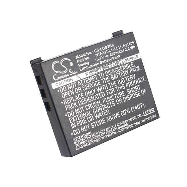 Аккумулятор Cameron Sino 600 мАч для Logitech G7, Лазерная беспроводная мышь MX Air M-RBQ124 190310-1000 190310-1001 831409 
Аккумулятор Cameron Sino 600 мАч для Logitech G7, Лазерная беспроводная мышь MX Air M-RBQ124 190310-1000 190310-1001 831409