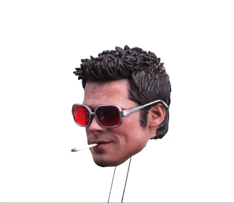 Custom 1/6 Scale Brad Pitt Head Sculpt With Glasses cigarette for 12inch action figure toys Battle Version Usual Version
Custom 1/6 Scale Brad Pitt Head Sculpt With Glasses cigarette for 12inch action figure toys Battle Version Usual Version
