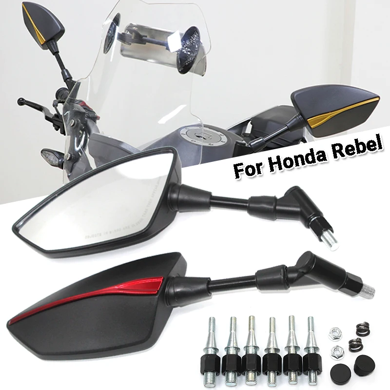 Алюминиевые боковые зеркала заднего вида для мотоцикла Honda Rebel 300 Rebel 500 CNC
Алюминиевые боковые зеркала заднего вида для мотоцикла Honda Rebel 300 Rebel 500 CNC