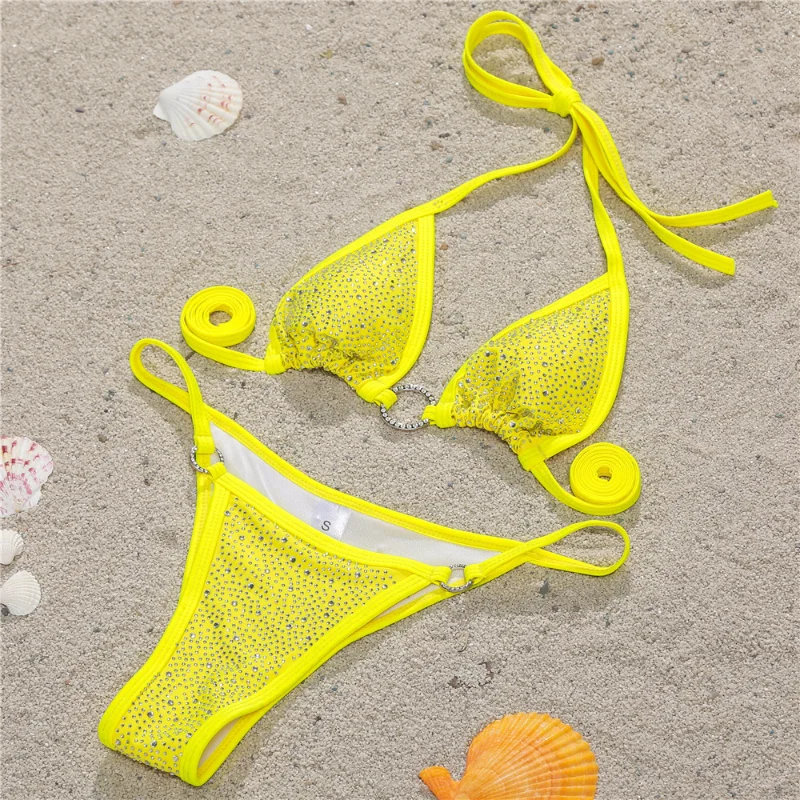 Sexy Bling Rhinestone Sliver Bikini Set Crystal Diamond Women Bathing Swimsuit Push Up Bandage Swimwear Beachwear купальник
Sexy Bling Rhinestone Sliver Bikini Set Crystal Diamond Women Bathing Swimsuit Push Up Bandage Swimwear Beachwear купальник