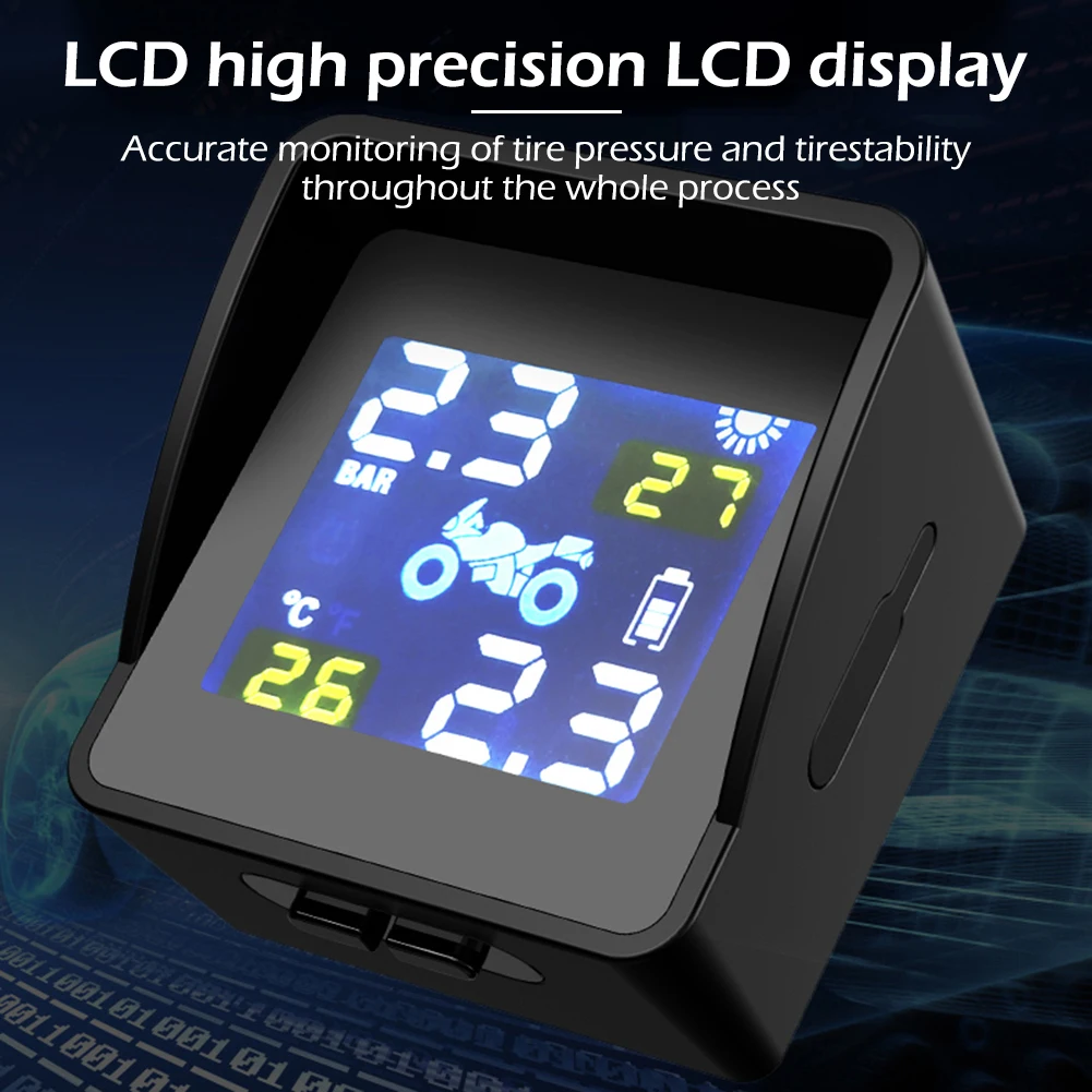 USB зарядка на солнечной батарее для мотоцикла TPMS, мотоцикла, шины, скутер, контроль температуры, сигнализация, набор с 2 датчиками
USB зарядка на солнечной батарее для мотоцикла TPMS, мотоцикла, шины, скутер, контроль температуры, сигнализация, набор с 2 датчиками