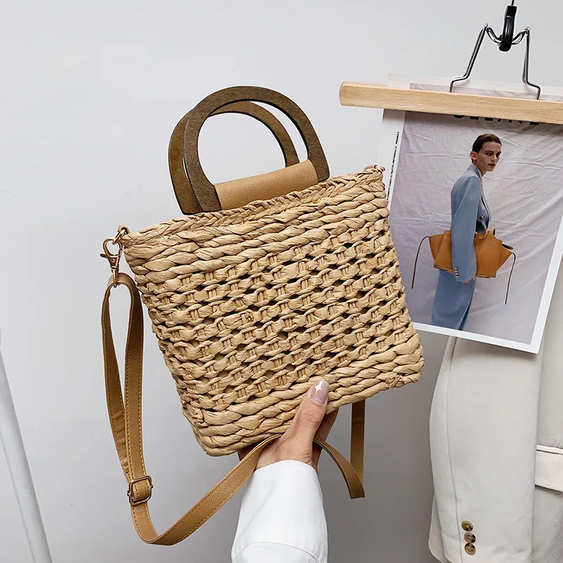Summer Straw Woven Handbags Retro Top Handle Design Crossbody Bag for Women Branded Simple Female Hollow Basket Shoulder Bags
Summer Straw Woven Handbags Retro Top Handle Design Crossbody Bag for Women Branded Simple Female Hollow Basket Shoulder Bags