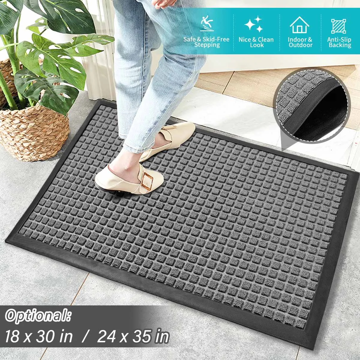 Entrance Door Floor Mat Non-Slip Foot Pad Rug Home Welcome Carpet Water Absorbent For Hallway Bathroom Bathtub Side Kitchen
Entrance Door Floor Mat Non-Slip Foot Pad Rug Home Welcome Carpet Water Absorbent For Hallway Bathroom Bathtub Side Kitchen