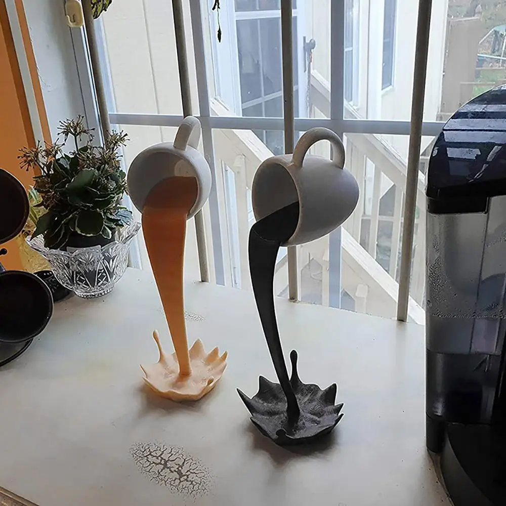 3D стерео статуи, плавающая кофейная чашка, Художественная Скульптура, домашняя кухонная утварь, поделки, кружка для кофе с жидкими брызгами
3D стерео статуи, плавающая кофейная чашка, Художественная Скульптура, домашняя кухонная утварь, поделки, кружка для кофе с жидкими брызгами