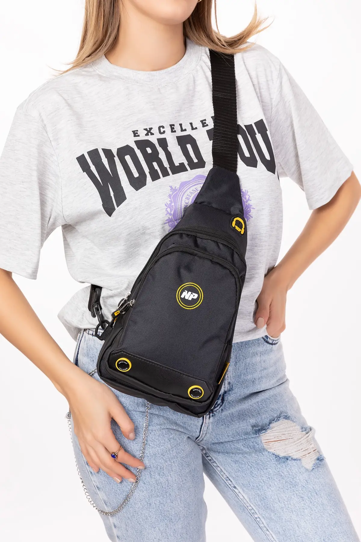 Водонепроницаемая тканевая нагрудная сумка унисекс для наушников (ежедневно, для путешествий, школы)
Водонепроницаемая тканевая нагрудная сумка унисекс для наушников (ежедневно, для путешествий, школы)