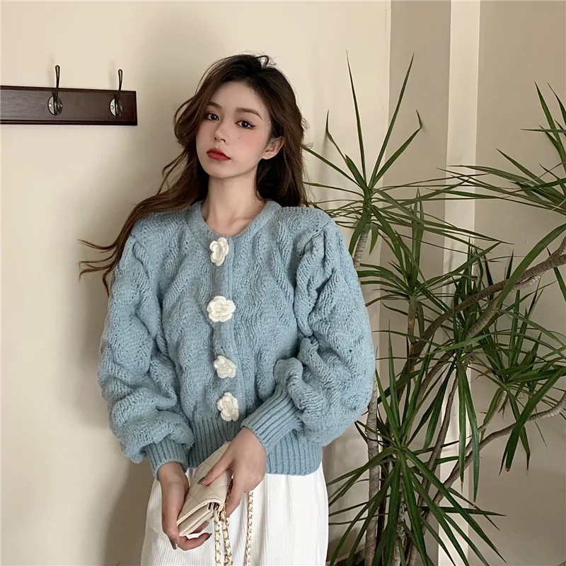 Women's casual fashion sexy Korean style French temperament three-dimensional retro rose sweater Western Christmas red bubble sl
Women's casual fashion sexy Korean style French temperament three-dimensional retro rose sweater Western Christmas red bubble sl