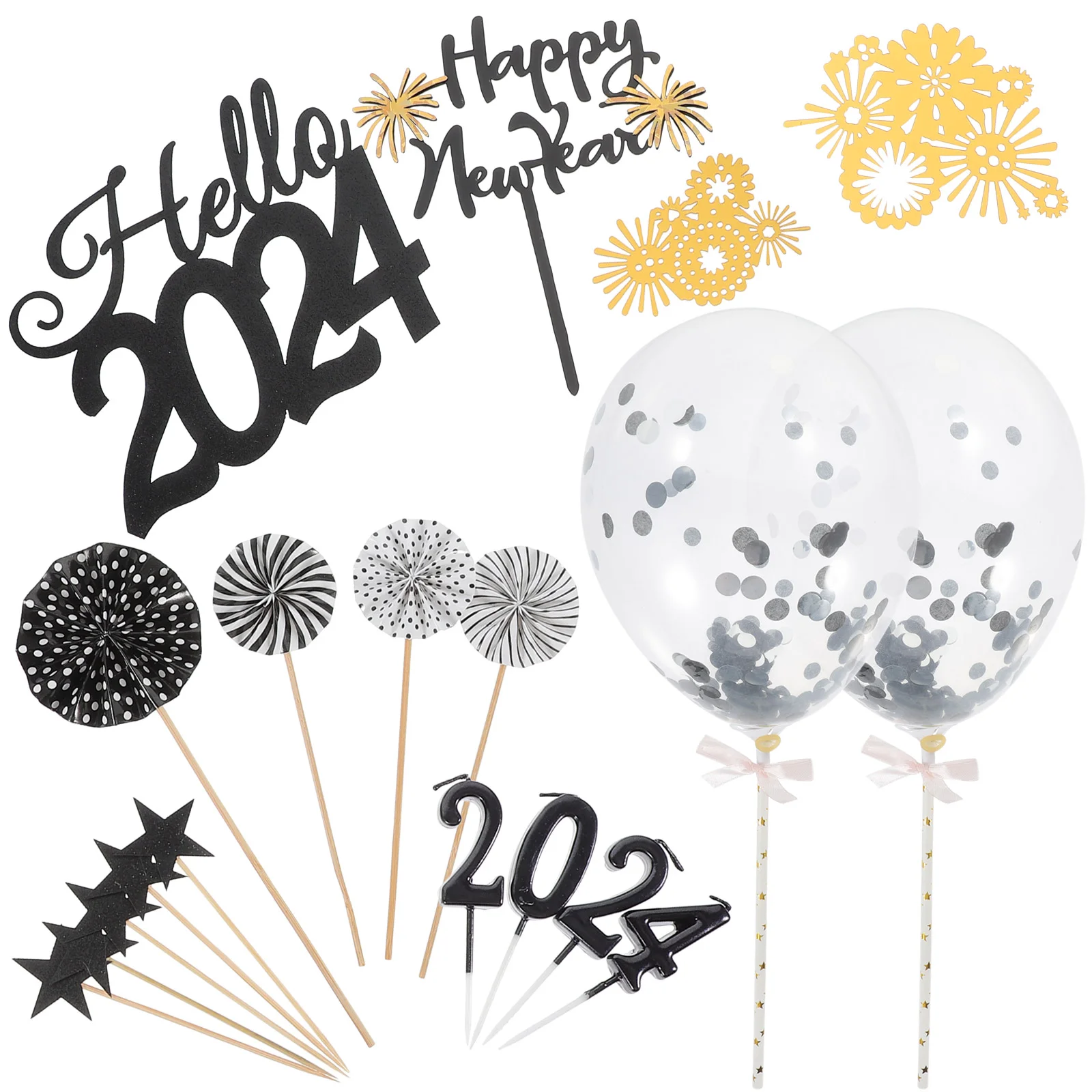 New Years Eve Holiday Decor Party Decoration Birthday Cake Decorations Photo Props
New Years Eve Holiday Decor Party Decoration Birthday Cake Decorations Photo Props