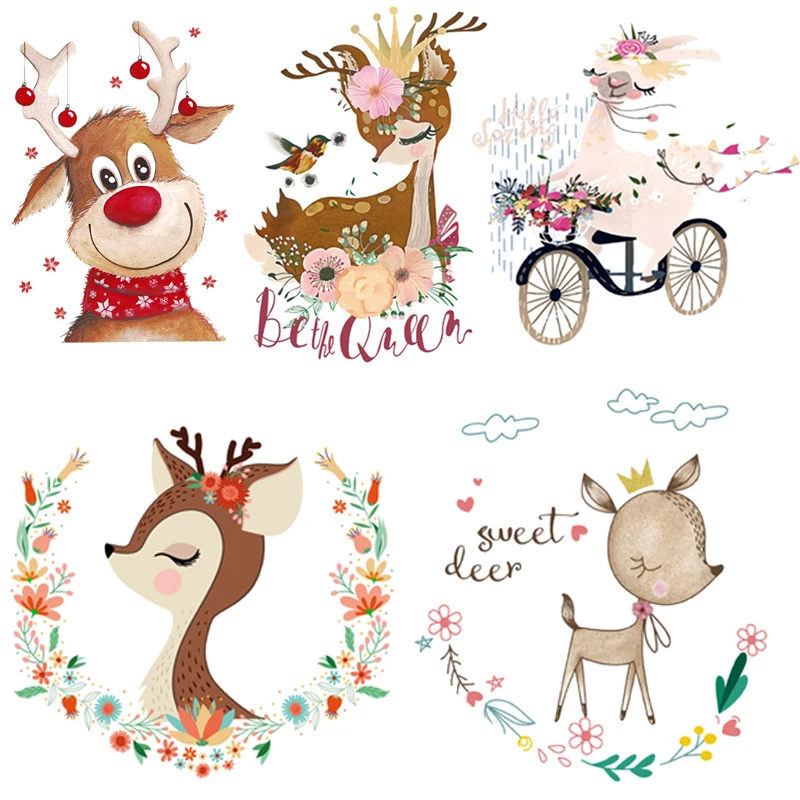 DIY Heat Transfer Stickers Washable Iron-on Patches T-shirt Jeans Stickers Christmas Deer applique cartoon Patches For Clothing
DIY Heat Transfer Stickers Washable Iron-on Patches T-shirt Jeans Stickers Christmas Deer applique cartoon Patches For Clothing
