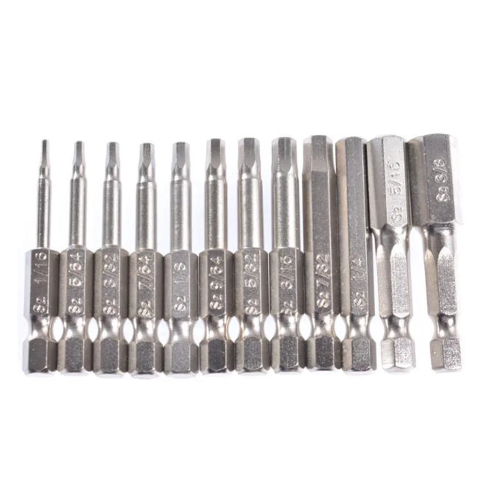 12pcs 50mm Length Hex Screwdriver Bit Magnetic Hex Electric Screw Driver Hex Head Screw Driver Drilling Bit Hand Tool 1/16 1/8
12pcs 50mm Length Hex Screwdriver Bit Magnetic Hex Electric Screw Driver Hex Head Screw Driver Drilling Bit Hand Tool 1/16 1/8
