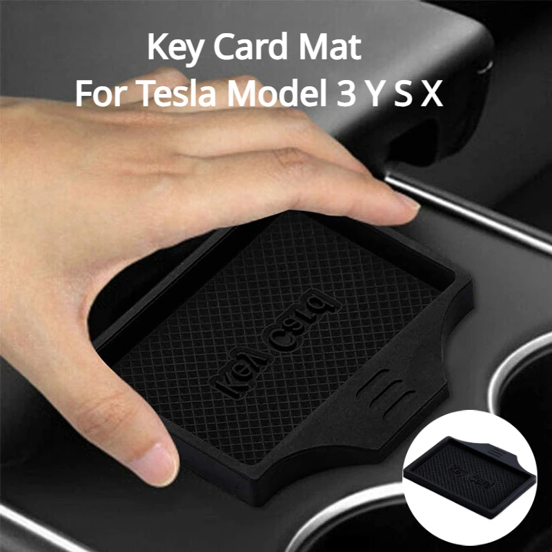 Key Card Mat for Tesla Model 3 Y S X Center Console Anti-Slip Holder Limit Soft Silicone Pad Protector Cover Modely Accessories
Key Card Mat for Tesla Model 3 Y S X Center Console Anti-Slip Holder Limit Soft Silicone Pad Protector Cover Modely Accessories