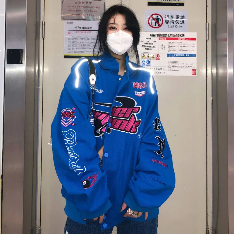 New American Retro Embroidered Motorcycle Suit Ins High Street Hip Hop Fashion Brand Loose Baseball Suit Cotton Jacket
New American Retro Embroidered Motorcycle Suit Ins High Street Hip Hop Fashion Brand Loose Baseball Suit Cotton Jacket