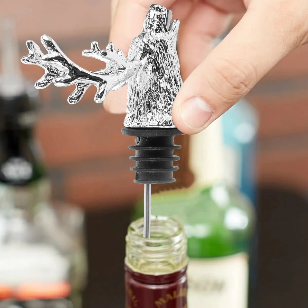 Stopper Bottle Plug Cap Topper Champagne Saver Red Stoppers Deer Sealer Aerator Metal Head Beverage Cork Marker Animal Vacuum
Stopper Bottle Plug Cap Topper Champagne Saver Red Stoppers Deer Sealer Aerator Metal Head Beverage Cork Marker Animal Vacuum
