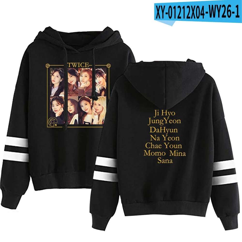 2022 New TWICE Formula of Love Printed male and female parallel bars hoodie pullover hoodie
2022 New TWICE Formula of Love Printed male and female parallel bars hoodie pullover hoodie