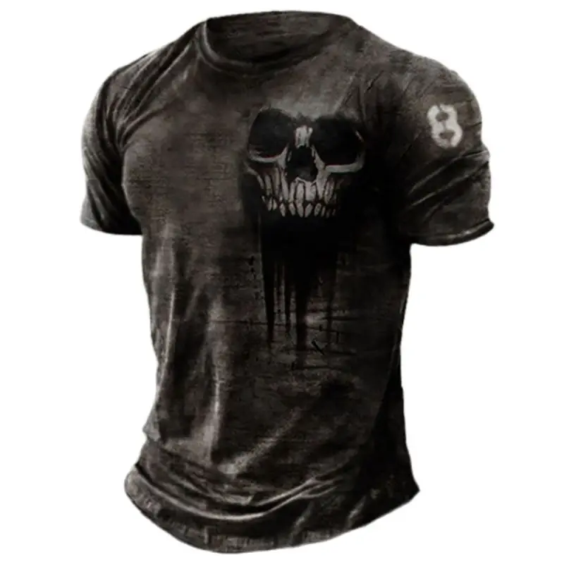 Men's T-shirts Summer 3d Vintage Horror Skull Top Hip Hop Rock Streetwear O-neck Short Sleeve Tee Oversized T Shirt Male Clothes
Men's T-shirts Summer 3d Vintage Horror Skull Top Hip Hop Rock Streetwear O-neck Short Sleeve Tee Oversized T Shirt Male Clothes
