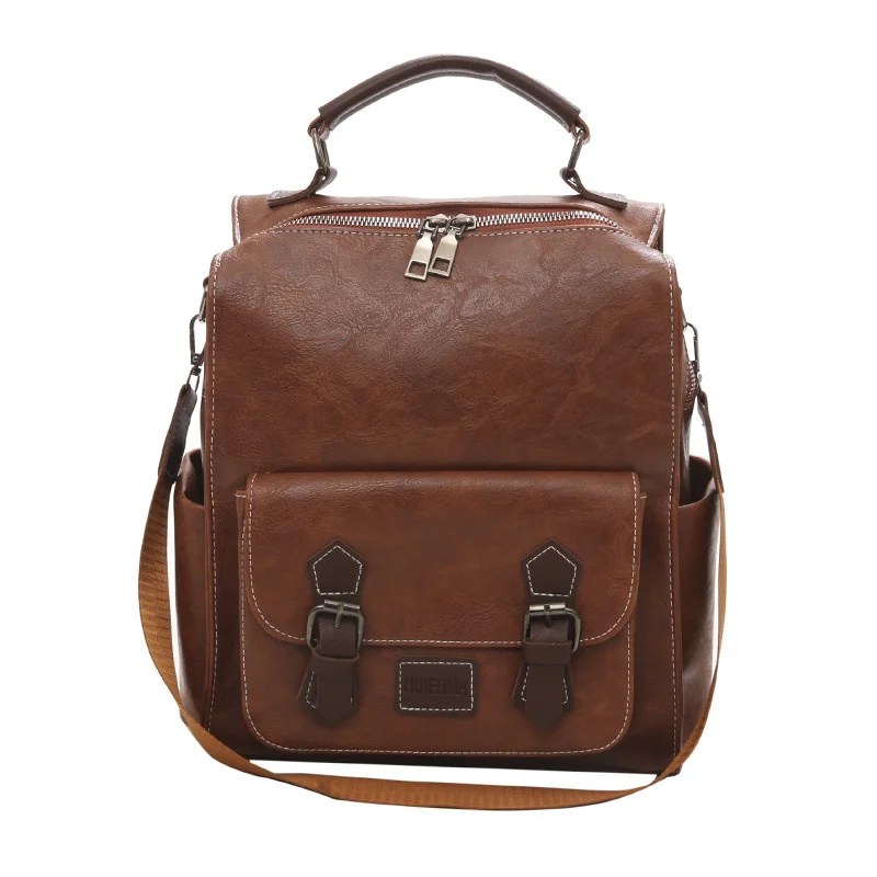 Vintage designer leather female backpack leather backpack school shoulder bag large capacity school backpacks
Vintage designer leather female backpack leather backpack school shoulder bag large capacity school backpacks