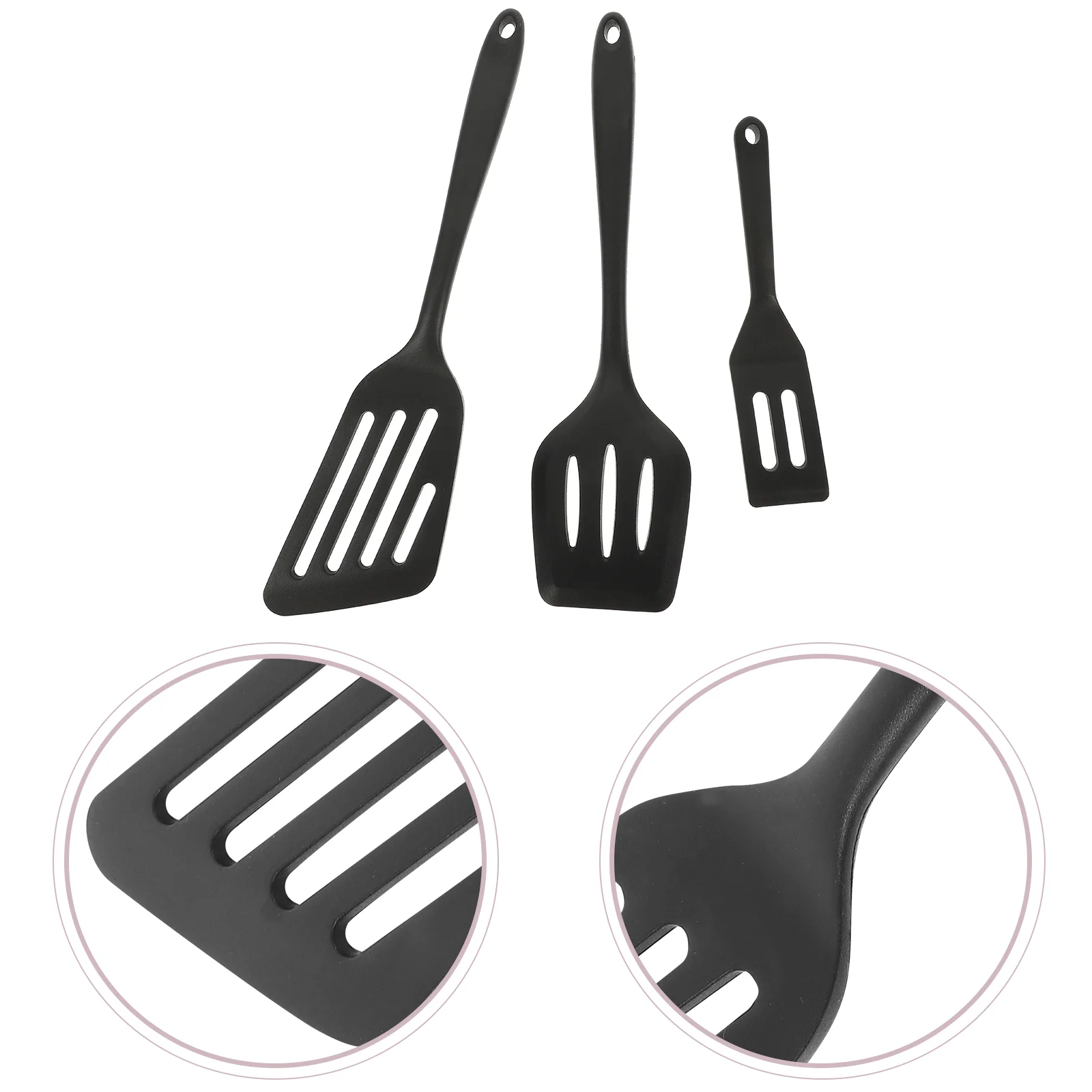 3 Pcs Heat-resistant Slotted Turner Fish Slice Spatulas Silicone Scraper Tool Portable Cooking Flipping Baking
3 Pcs Heat-resistant Slotted Turner Fish Slice Spatulas Silicone Scraper Tool Portable Cooking Flipping Baking