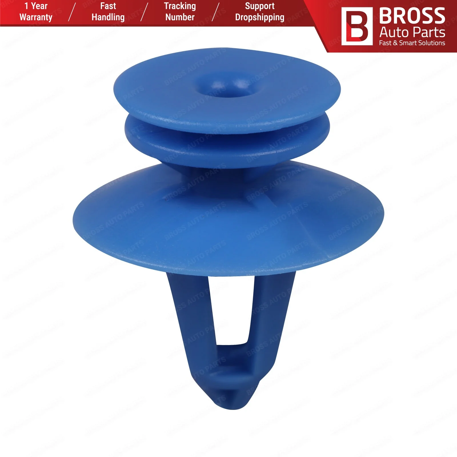 BCF1850 10 Pieces Door Panel Retainer for Ford: 609981 Small Head Dia.: 13.2mm Large Head Dia.: 18mm Made in Turkey 
BCF1850 10 Pieces Door Panel Retainer for Ford: 609981 Small Head Dia.: 13.2mm Large Head Dia.: 18mm Made in Turkey