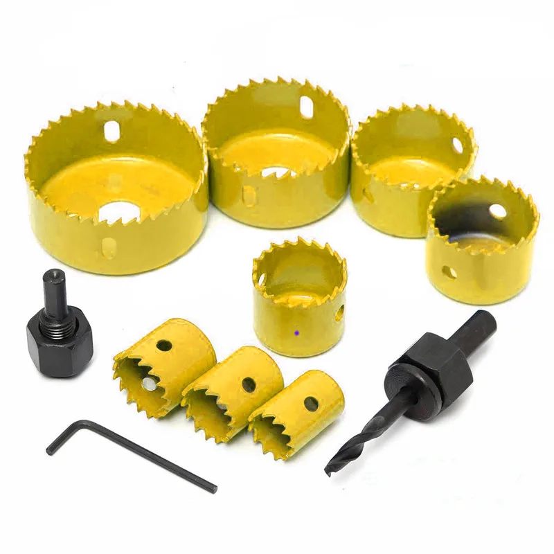 11Pcs/Set Hole Saw Set Drill Bit 19-64mm Carbon Steel Hole Saws Drill Wood Sheet Metal Cutting Tool For Hole Ppener Reamer
11Pcs/Set Hole Saw Set Drill Bit 19-64mm Carbon Steel Hole Saws Drill Wood Sheet Metal Cutting Tool For Hole Ppener Reamer