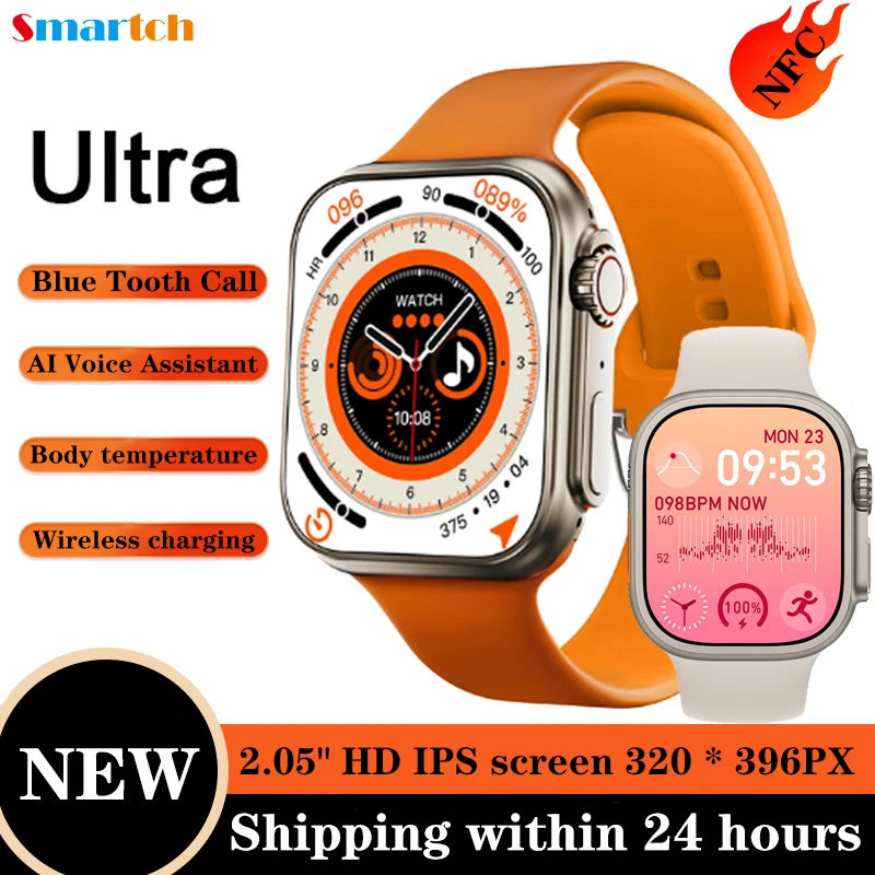 New 2.05" Men IWO WATCH Series 8 Ultra Smart Watch NFC Temperature Blue Tooth Call Wireless Charging Smartwatch PK WS8proultra
New 2.05" Men IWO WATCH Series 8 Ultra Smart Watch NFC Temperature Blue Tooth Call Wireless Charging Smartwatch PK WS8proultra